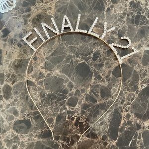 Finally 21 rhinestone headband.